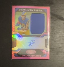 2025 Certified Football #FBC-TFN TERRANCE FERGUSON RC Auto Freshman Fabric /299