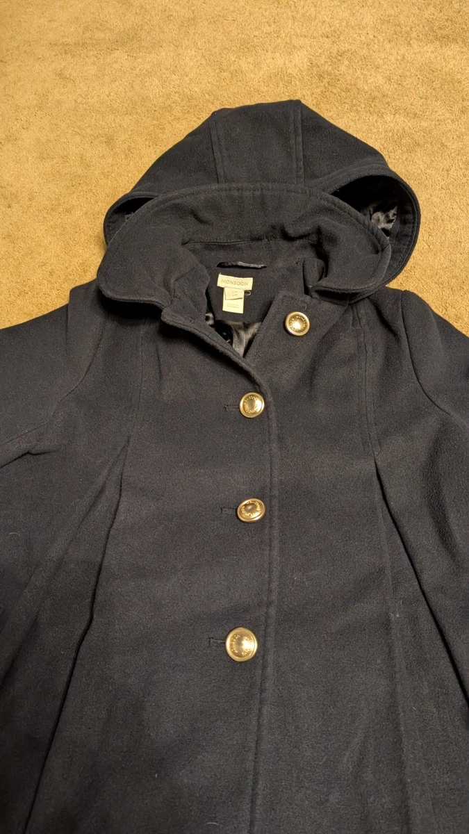 Monsoon Girl Navy Blue Formal Coat 7-8y