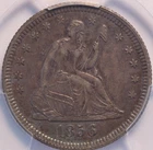 1856 Seated Liberty Quarter, PCGS XF45, Nice Circulated, Original, Problem Free!
