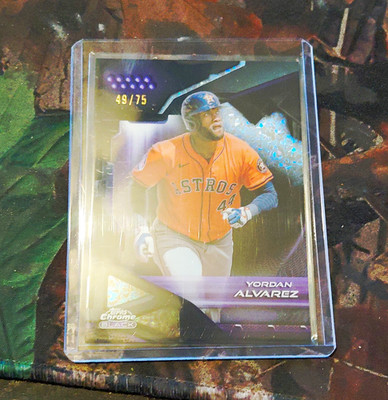 Topps 2026 Chrome Black Yordan Alvarez Purple Mini-Diamond #10 /75