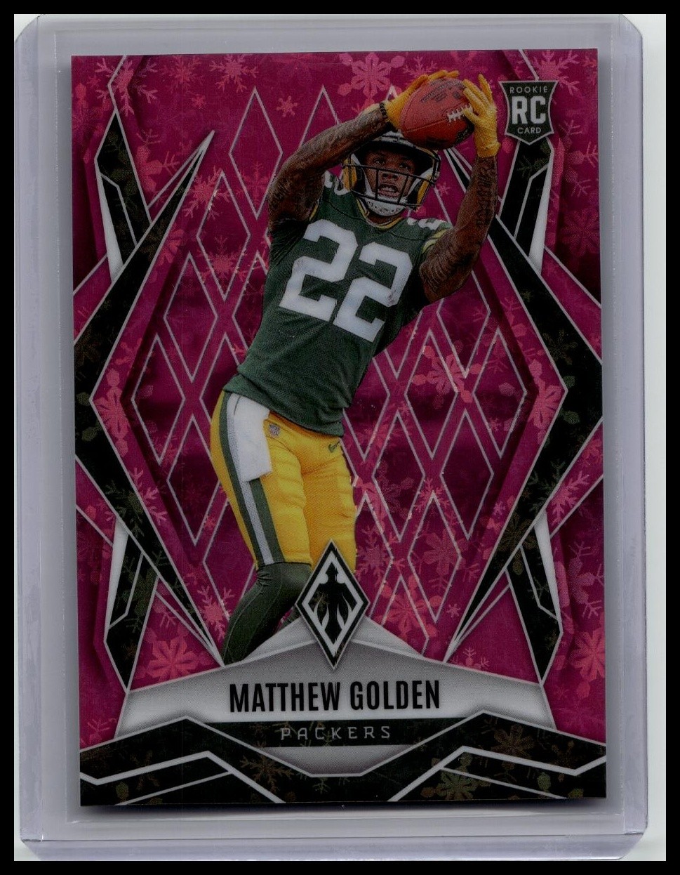 2025 Panini Phoenix #174 Matthew Golden Pink Winter Prizm #/299