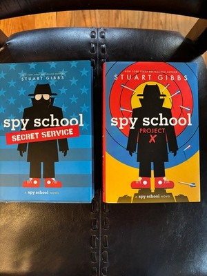 Spy School lot of 2 books - Secret Service and Project X, Hardback, very good!