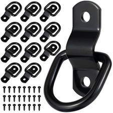 12 Pack D Ring Tie Down Anchors Heavy-duty Steel Bolt-on D Ring Mounts Wscrews 12 Pack D Ring Tie Down Anchors Heavy-duty Steel Bolt-on D Ring Mounts Wscrews
