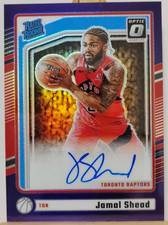 Jamal Shead 2024-25 Panini Donruss Optic Auto Rated Rookie RC Raptors #344