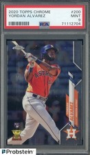 2020 Topps Chrome #200 Yordan Alvarez Houston Astros RC Rookie PSA 9 MINT