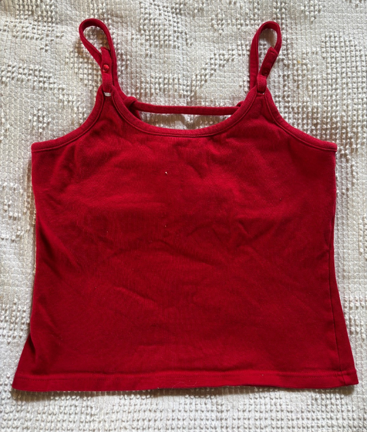 Vintage No Boundaries Stretch Juniors Lg 11/13 tank top Red