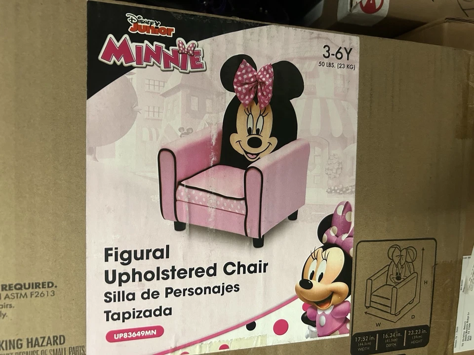Silla infantil tapizada figurativa Minnie Mouse nueva en caja Foto 4 de 4