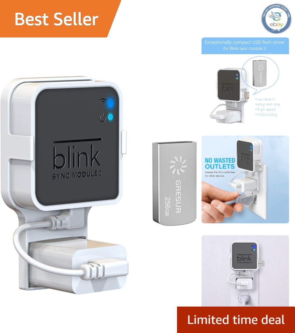 Secure & Lightweight 256GB USB Flash Drive with Easy Blink Sync Module Mount-image