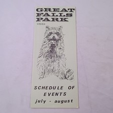 Great Falls Park Virginia Brochure National Park Service Vintage