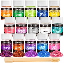 Holographic Chunky Glitter 15 Colors for Resin Nail Body Jewelry Arts Crafts