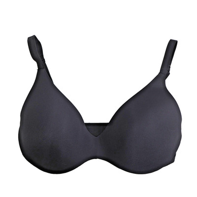 Skims Wireless Foam Push Up Plunge Bra DM-DEM-9539W, Color Onyx, Size 34DD