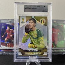 2014 Panini Prizm World Cup Thibaut Courtois Silver #18 BGS 9 Belgium