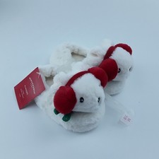 Toddler Winter Mouse Scuff Slippers Wondershop Ivory Off-White Size M 7T-8T