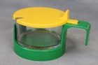 Vintage Gierre Italy Post-Modern MCM Plastic & Glass Condiment Preserve Pot