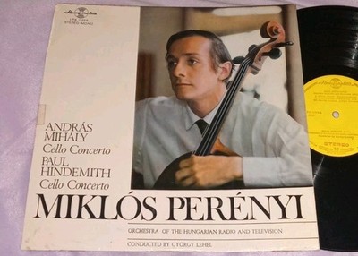 Miklos Perenyi & Paul HIndemith- Cello Concertos / Hungaroton LP IMPORT 
