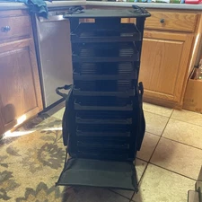 Crop In Style P3 Rolling Tote Craft Organizer 9 Tray Expandable Case 18"x17"x15"