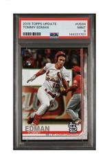 2019 Topps Update Series Tommy Edman #US84 Rookie Card RC PSA 9 Mint. rookie card picture
