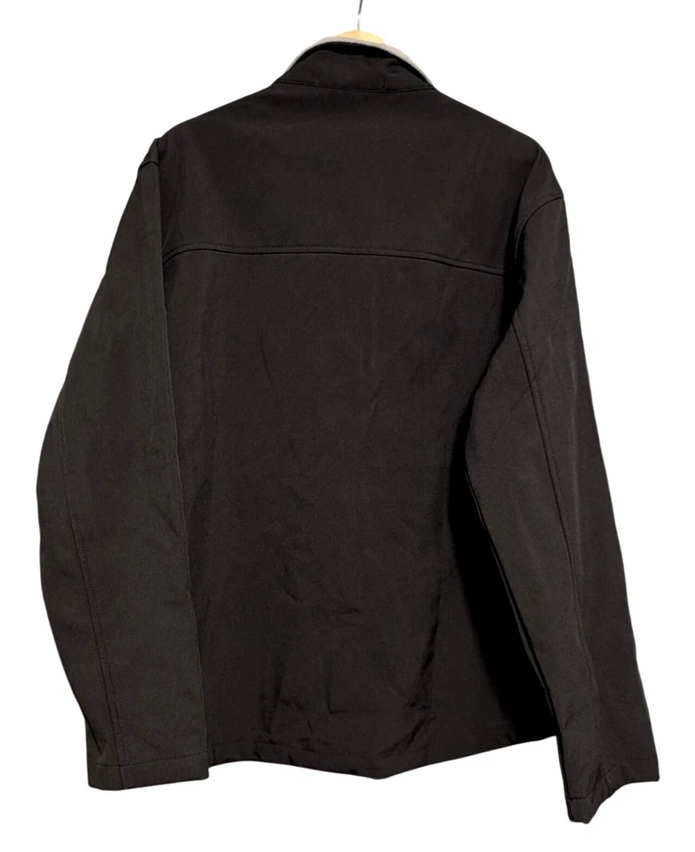 Chaqueta Northrop Grumman Negra Cremallera Completa Micro Vellón Forrada Carcasa Suave Para Hombres Talla L Foto 2 de 4