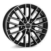 1X Borbet Design BS5 Black Polished Glossy 8.0Jx19 5X112 ET39