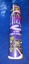 Pack of 100 x 8" Glow Sticks with connectors. Perfect for a party