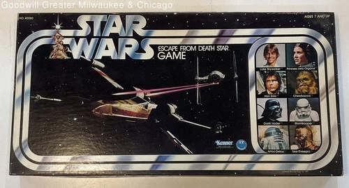IOB Vintage 1977 Kenner Star Wars Escape From Death Star Board Game