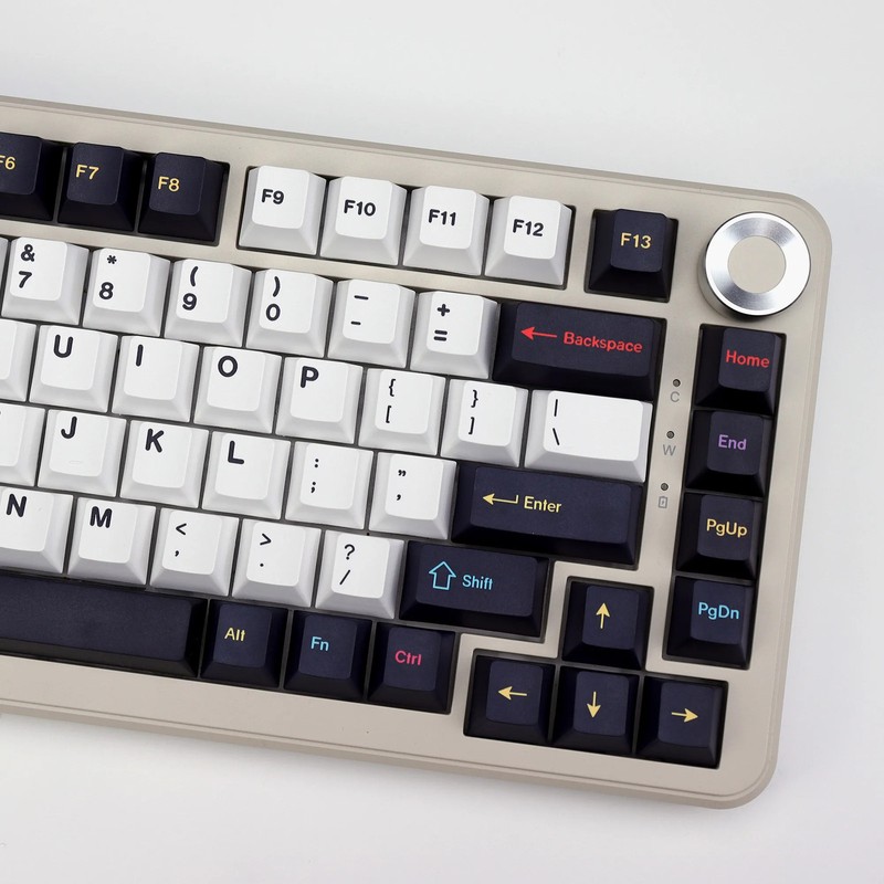 KBDiy GMK Colorchrome Keycaps 143 Keys Cherry Profile PBT Hangul English Set