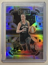 2024-25 Panini Select WNBA #63 Sabrina Ionescu Silver Prizm Liberty