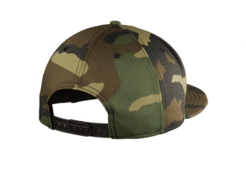 CAMO New Era NE400 9Fifty Hat/Cap w/ Black White USA Flag Flat Brim Snap Back - Picture 2 of 4