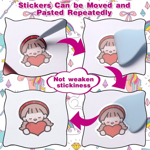 SUNEZLGO Reusable Sticker Album with 100 Sheets Collecting Book with Pockets A5 - Picture 6 of 7