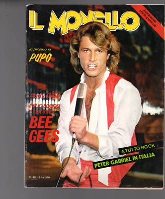 comic MONELLO number 40 1980 PETER GABRIEL INSERT IO PROPRIO IO PUPPO