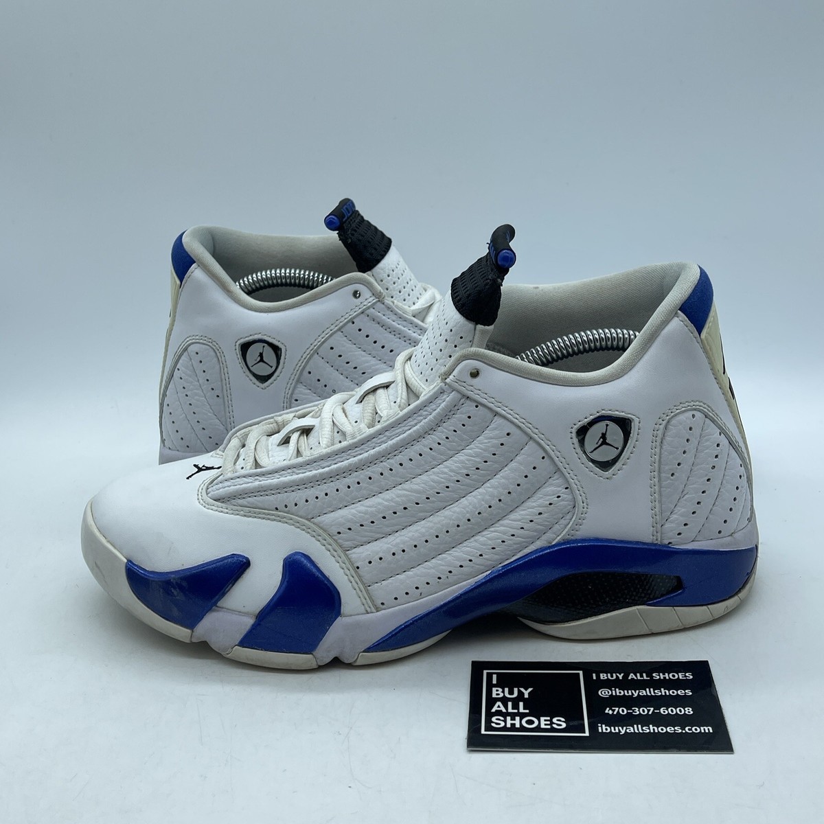 jordan retro 14 white and blue