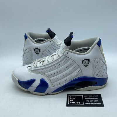 Size 8.5 - Air Jordan 14 Retro Hyper Royal White Blue  display picture 1