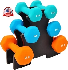 Juego De Pesas Neopreno Mancuernas Para Ejercicios En Casa Para Mujer 32 Lbs Set