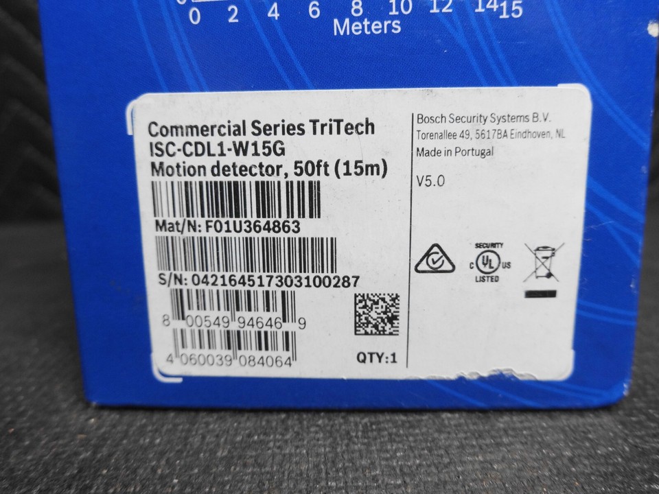 Bosch Commercial Series TriTech Motion Detector ISCCDL1W15G eBay
