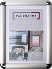 Bilderrahmen Silber  Schwarz mit Acrylglas Werberahmen Wechselrahmen zum Klappen