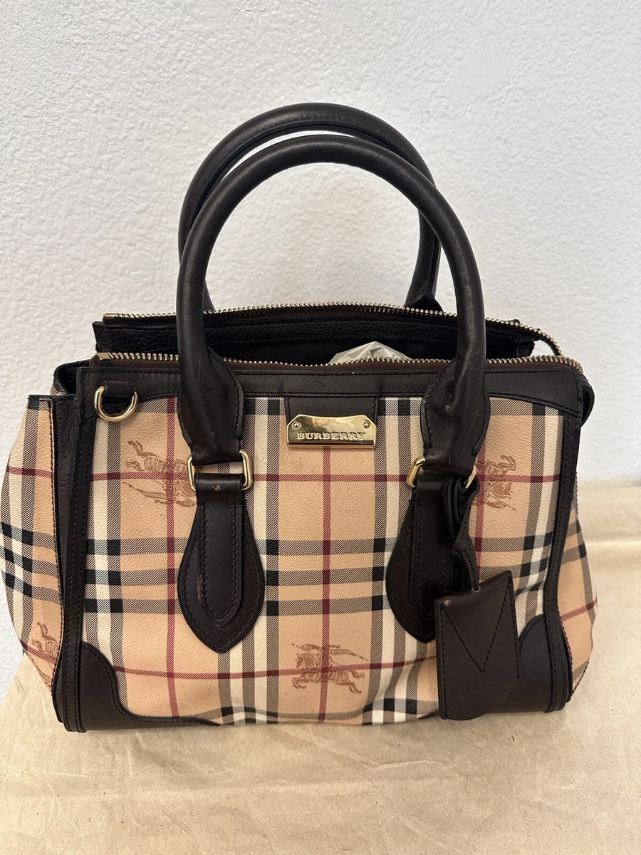 Burberry haymarket best sale satchel