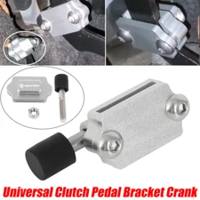 Universal Billet Race Clutch Pedal Petal Stopper Plates Bracket Crank Adjustable