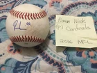 ROWAN WICK SIGNED ATIZONA LEAGUE BASEBALL/ CHICAGO CUBS PITCHER, 2016 AFL