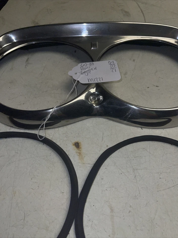 60 - 80 ROLLOS ROYCE PLATA SOMBRA FARO IZQUIERDO CROMO MOLDURA ANILLO PUERTA M1221 Foto 3 de 4