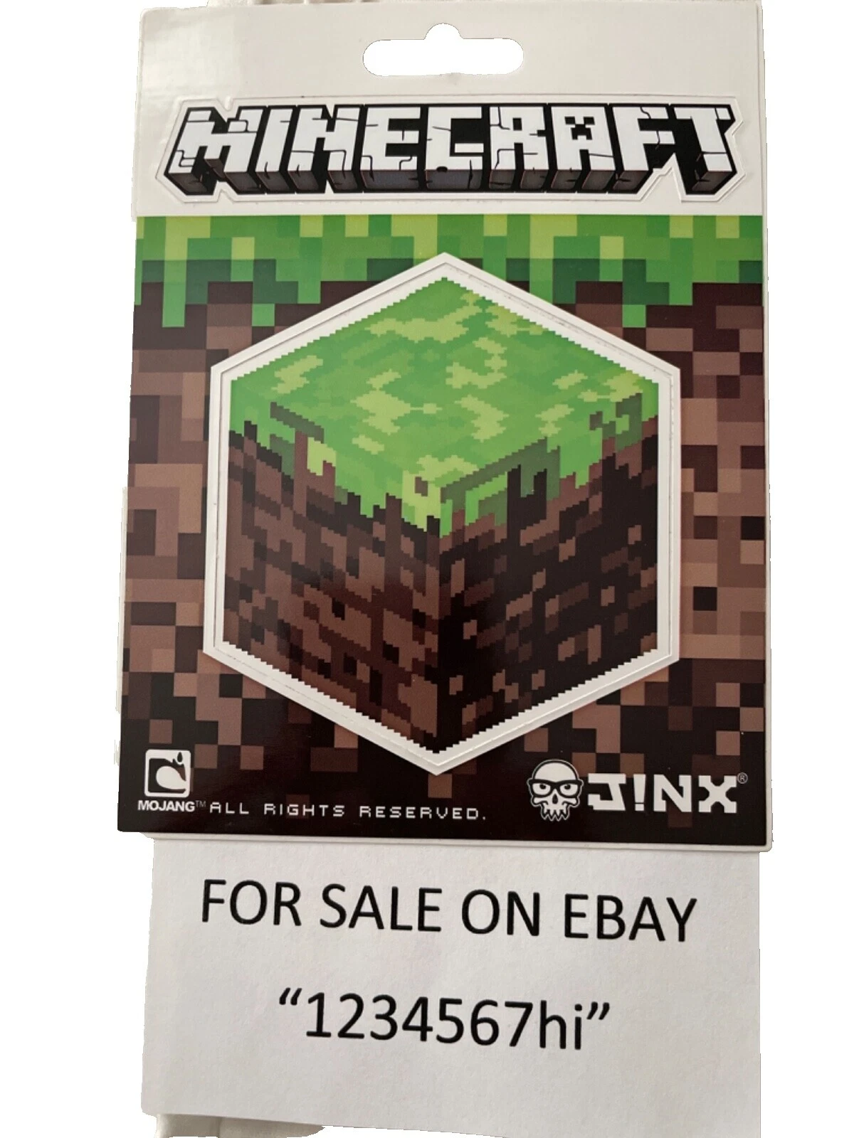 Etiqueta Engomada de Minecraft (S) Mercancía de videojuegos
