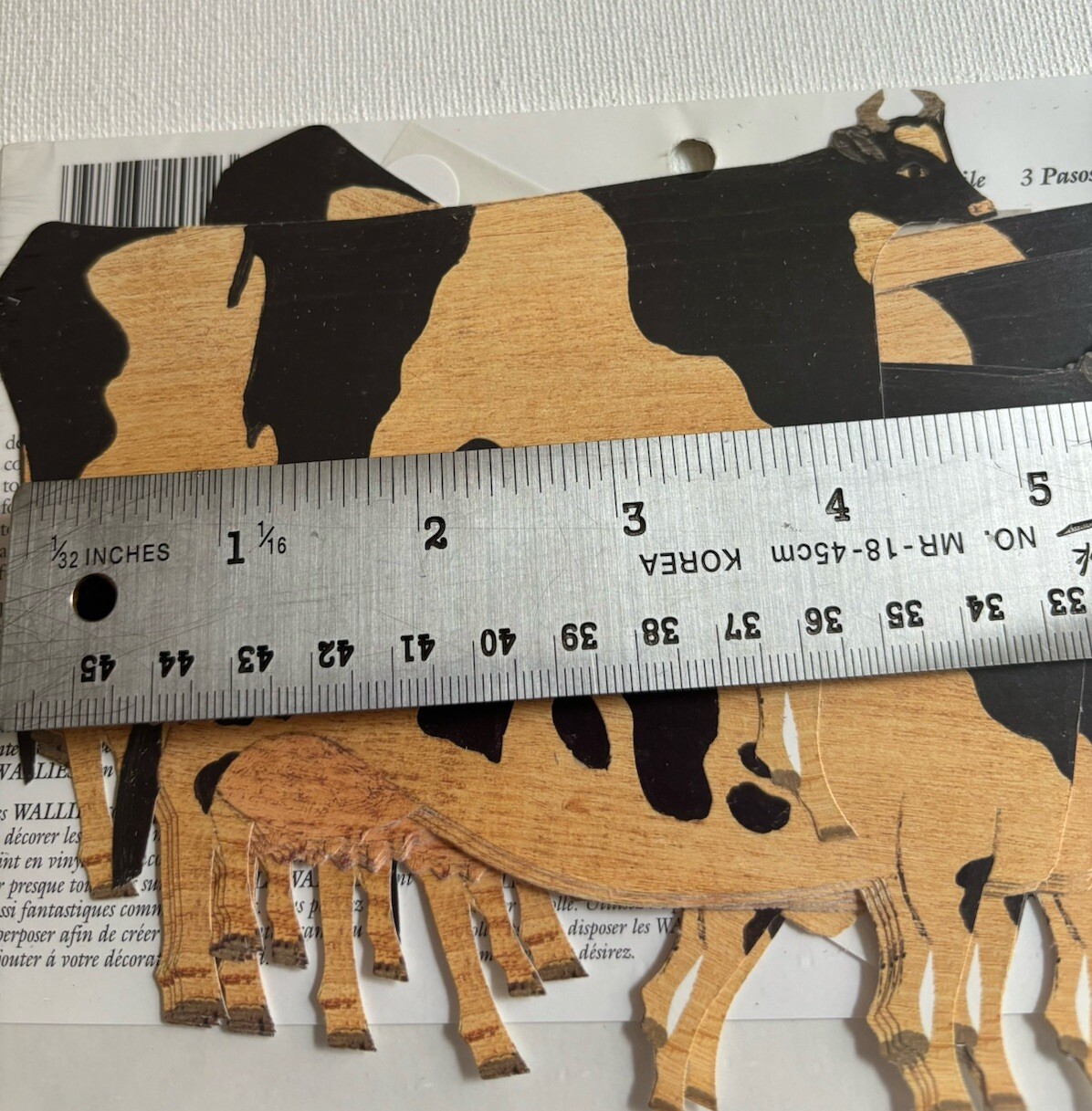 25 COWS Wallpaper Cutouts by Wallies NEW Decoupage Decor Warren Kimble