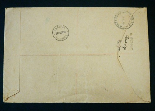 RARE UNIQUE DESTINATION COOK ISLAND TO BERMUDA “REGISTERED” POSTALY USED 1ST DAY - Picture 3 of 3