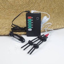 Shock E Stim Kit Anal Plug Adjustable Parallel Bi-Polar Conductive Rubber Ring