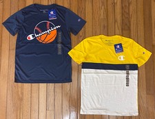 NWT Champion Boys Youth T-Shirts Tee Lot Of 2 Logo Size 14 / 16
