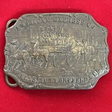 Tiffany Broadway New York American Express Co Wells Butterfield & Co Belt Buckle