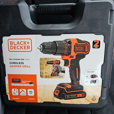 Black+Decker Akku-Bohrschrauber 18V BCD700S + Koffer gebraucht *ohne Schrauberbit