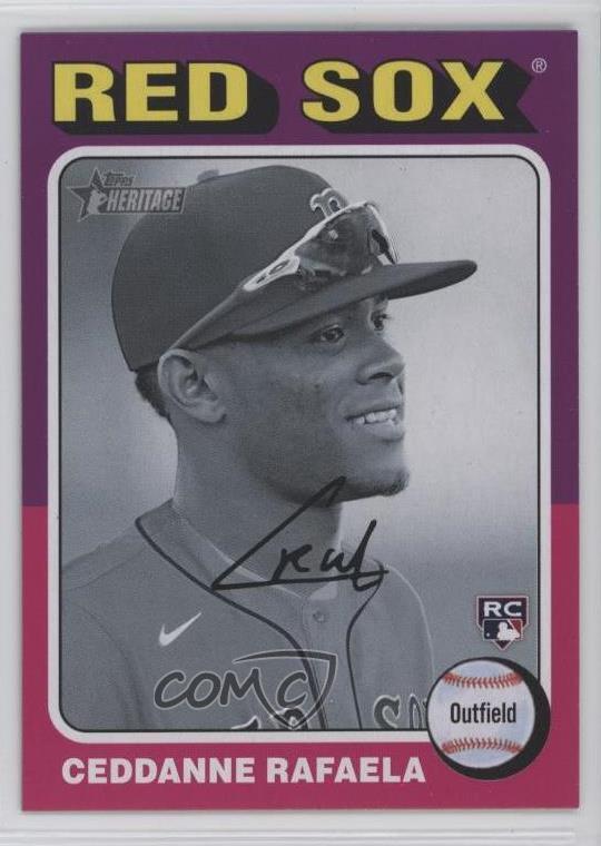 2024 Topps Heritage Rookies Black & White Image Ceddanne Rafaela #420 Rookie RC