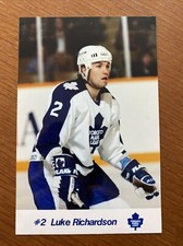 1990-91 Toronto Maple Leafs Team Issue #2 Luke Richardson