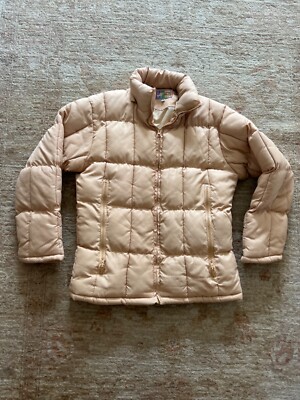 APM Peach Puffer Jacket Womens Medium
