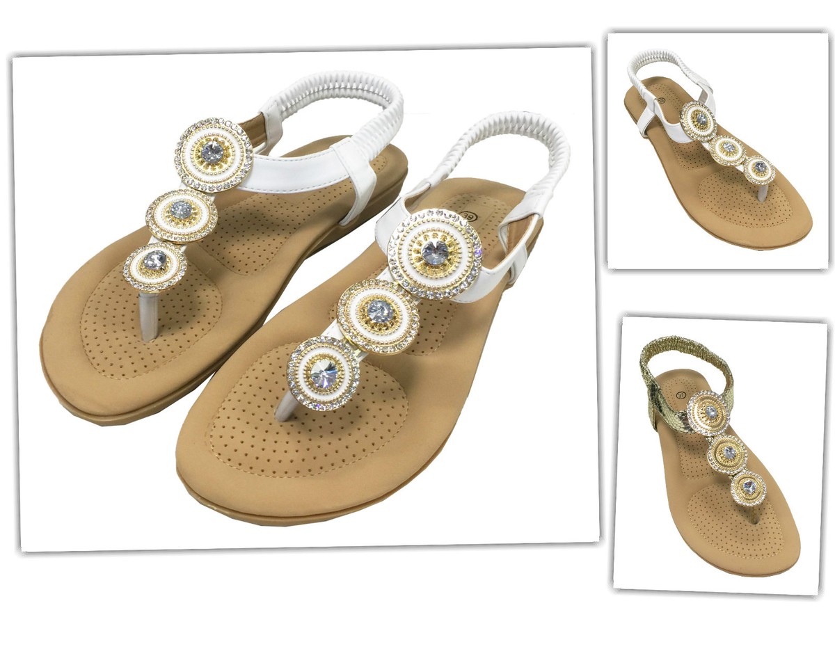 LASCANA Riemchensandalette, Sandale, Sommerschuh Mit Glitzersteinchen
